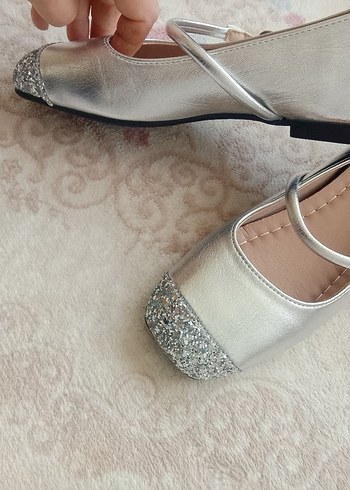 Tokalı Gri Babet Ayakkabı - Görsel 3