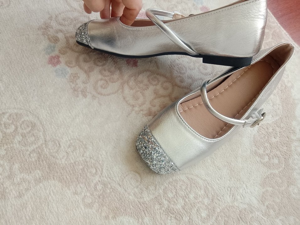 Tokalı Gri Babet Ayakkabı - Görsel 3