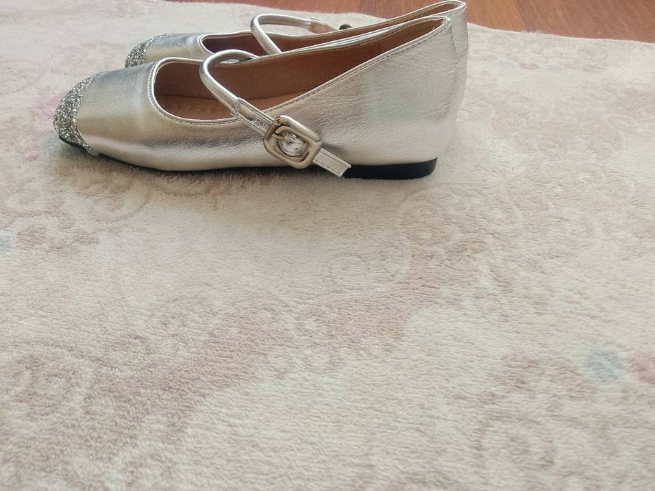 Tokalı Gri Babet Ayakkabı - Görsel 4