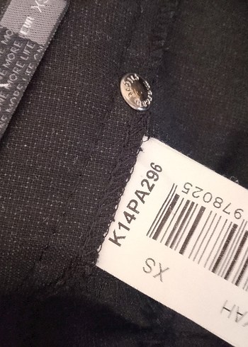 Siyah Kemerli Kadın Kumaş Pantolon - Görsel 3