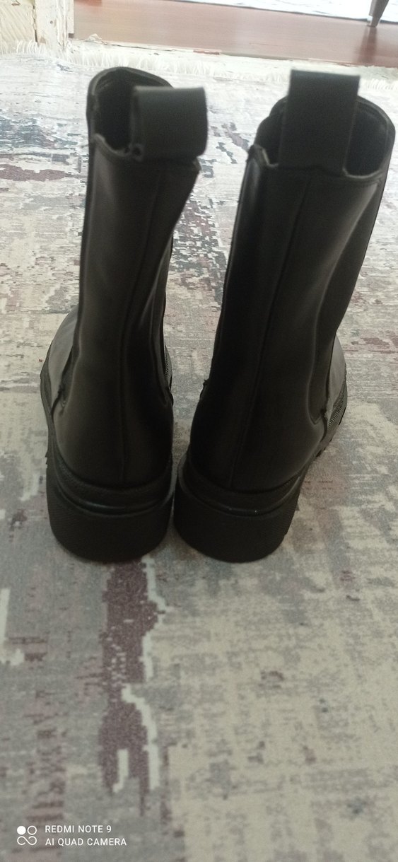 Kadın Siyah uzun bot - Görsel 3