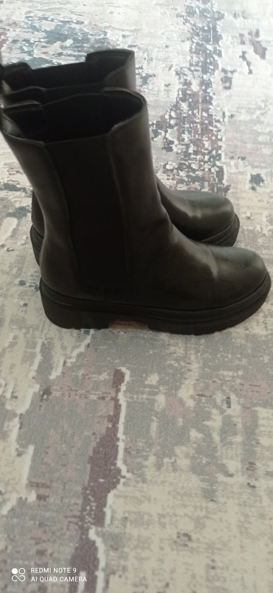 Kadın Siyah uzun bot - Görsel 2