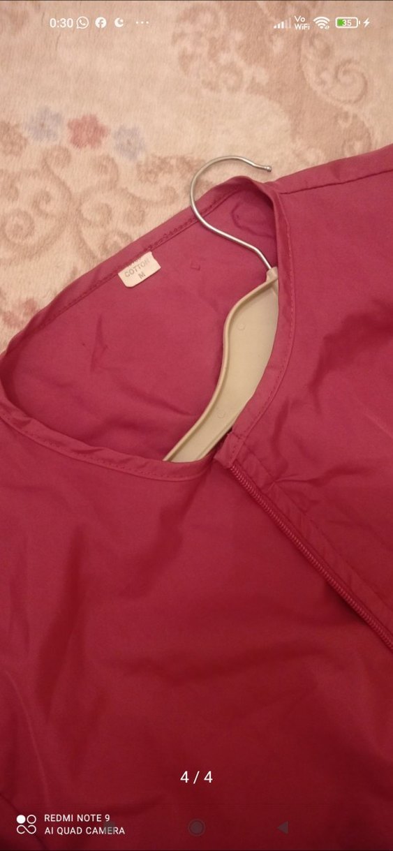 Bordo Kadın Eşofman Takımı, Fermuarlı, Midi Boy - Görsel 2