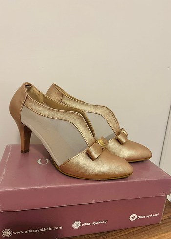 Zara Bej Parlak Stiletto Topuklu Kadın Ayakkabı