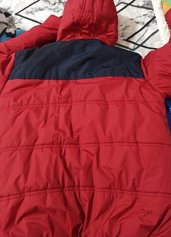 11-12 Yaş Beden kırmızı Renk Çocuk mont