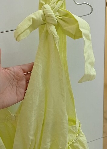 40 Beden yeşil Renk Yazlık kısa elbise