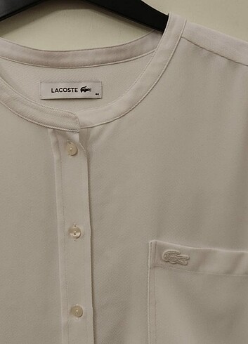44 Beden beyaz Renk Orijinal Lacoste bluz