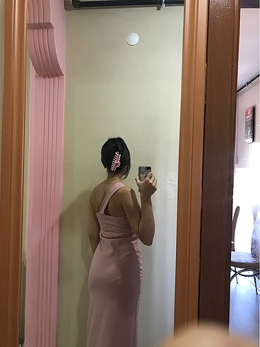 s Beden toz pembe elbise