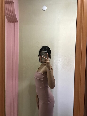 s Beden pembe Renk toz pembe elbise