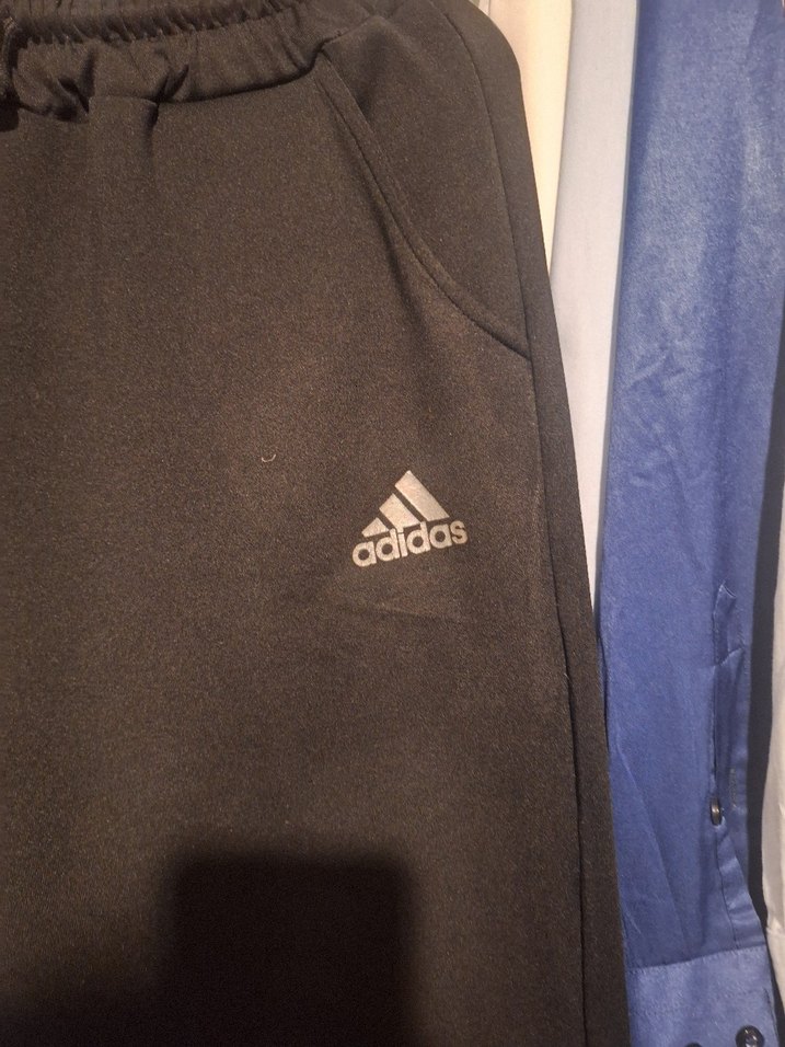 Erkek Siyah Adidas Rahat Kesim Eşofman Altı - Görsel 2