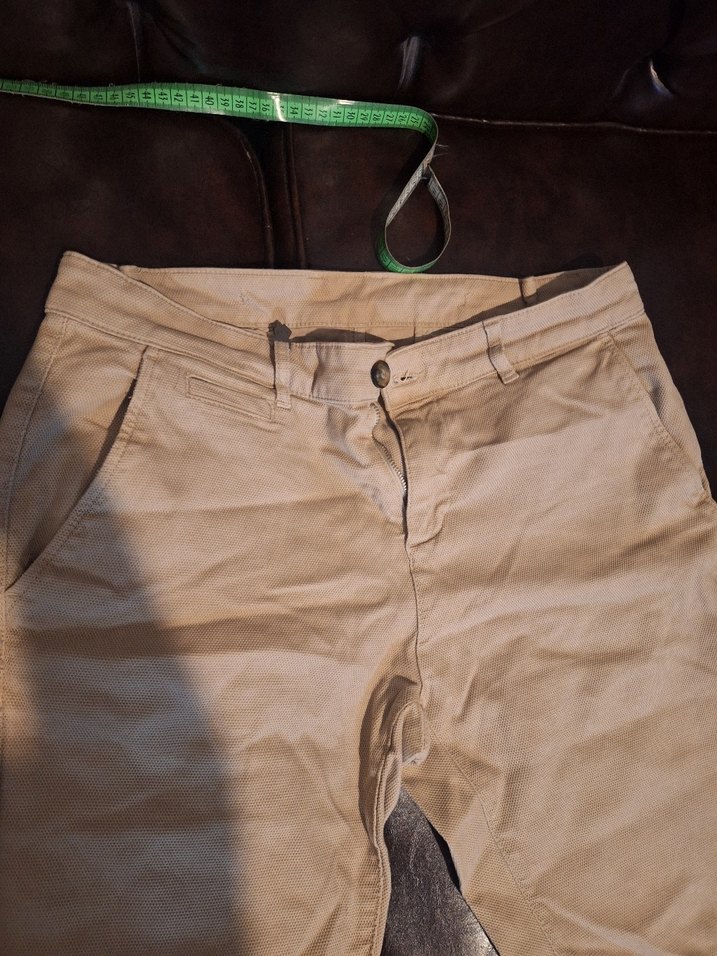 Bej Pamuklu Rahat Kesim Erkek Şort - Görsel 2