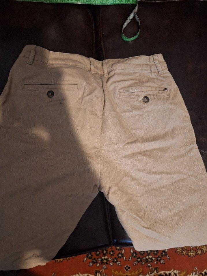 Bej Pamuklu Rahat Kesim Erkek Şort - Görsel 3