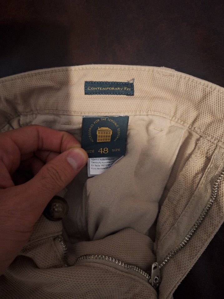 Bej Pamuklu Rahat Kesim Erkek Şort - Görsel 5