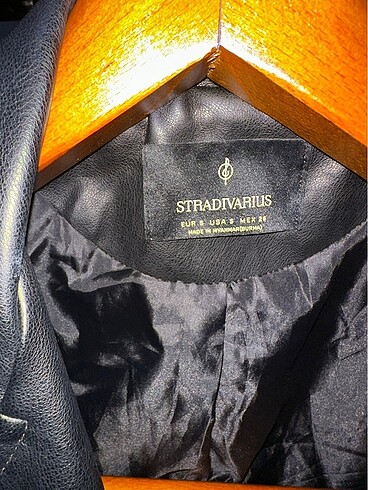 s Beden siyah Renk Stradivarius Deri Ceket