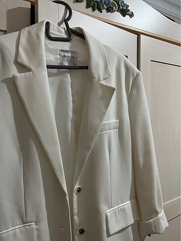 m Beden beyaz Renk Blazer ceket