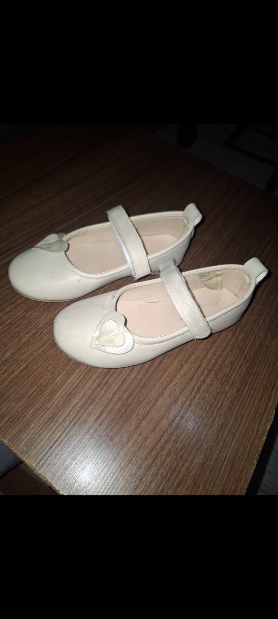 Kız Çocuk Beyaz Tokalı Babet - Görsel 4