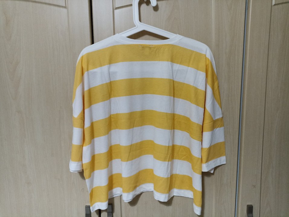 Mavi  Çizgili Kadın Tişört - Görsel 3