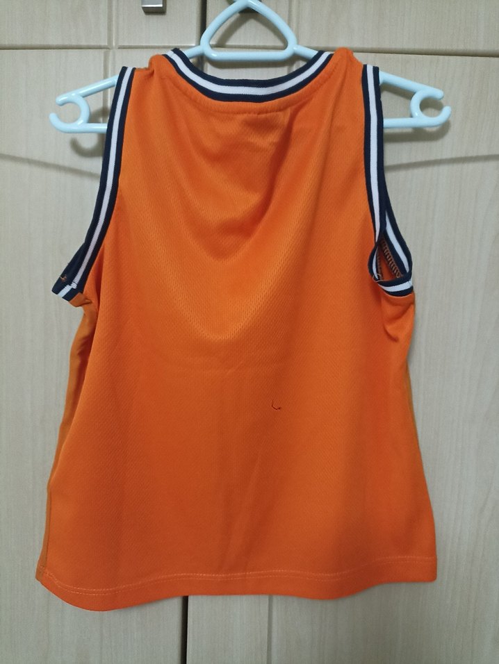 Erkek Çocuk Kahverengi Baskılı Kolsuz Tişört - Görsel 2