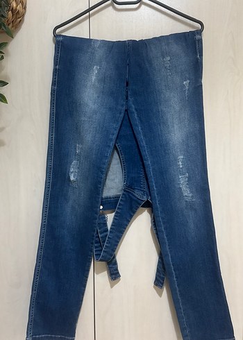 Trendyol & Milla Kadın Mavi Denim Askılı Uzun Tulum