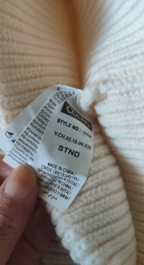 Beyaz Örgü Kadın Bere - Görsel 5