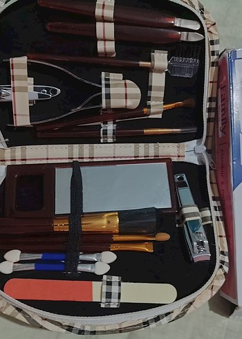 Ekose Çantalı Manikür Seti - Görsel 2