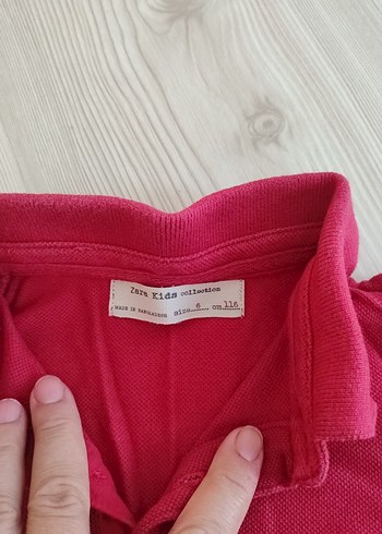 6 Yaş Beden erkek veya kız Çocuk kırmızı Düğmeli Sweatshirt