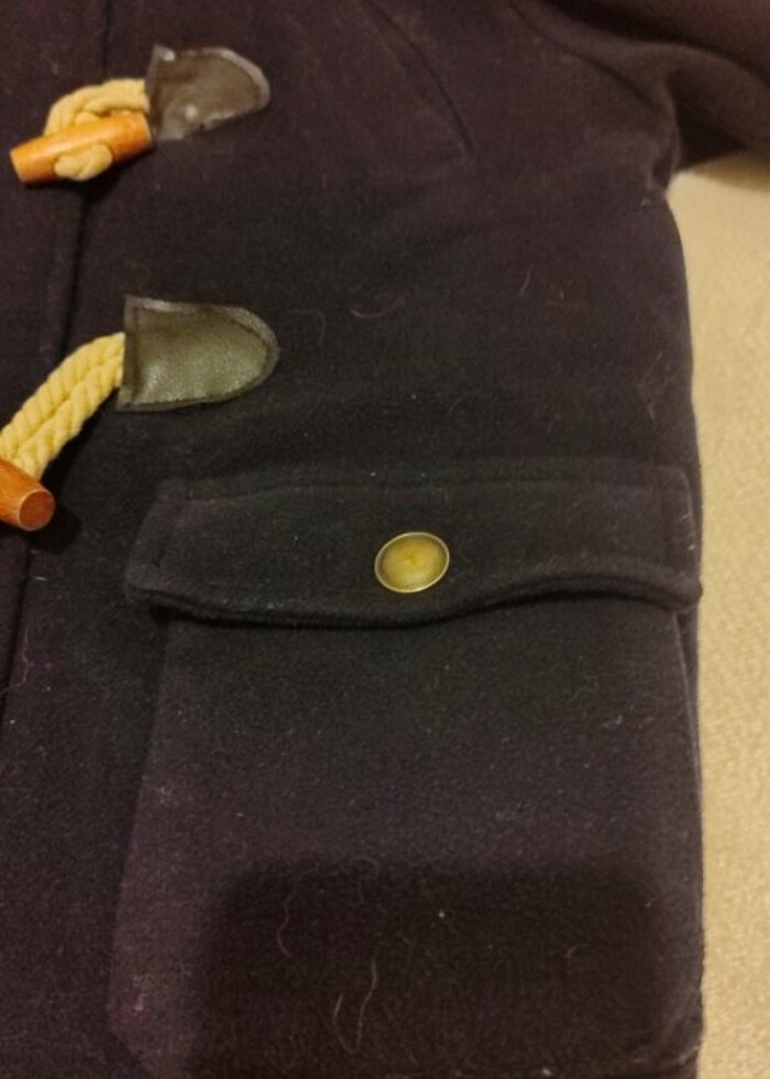 Kalın kaşe kaban - Görsel 4