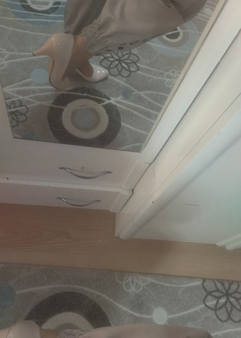 Gri Stiletto Topuklu Kadın Sandalet - Görsel 6