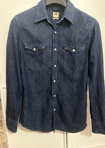 Levis Erkek Lacivert Denim Gomlek