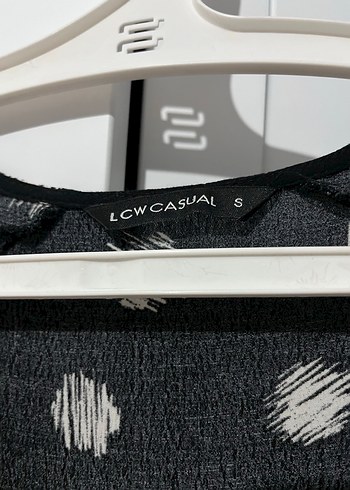 Siyah Puantiyeli Uzun Salaş Elbise - Görsel 3