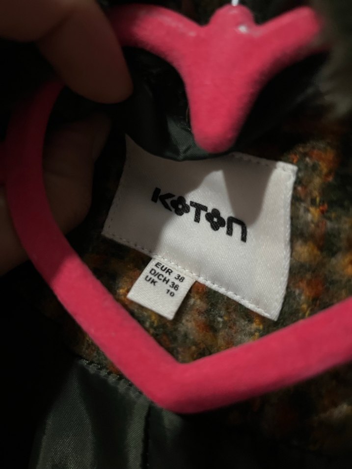 Kahverengi Kürklü Kadın Midi Kaban - Görsel 5