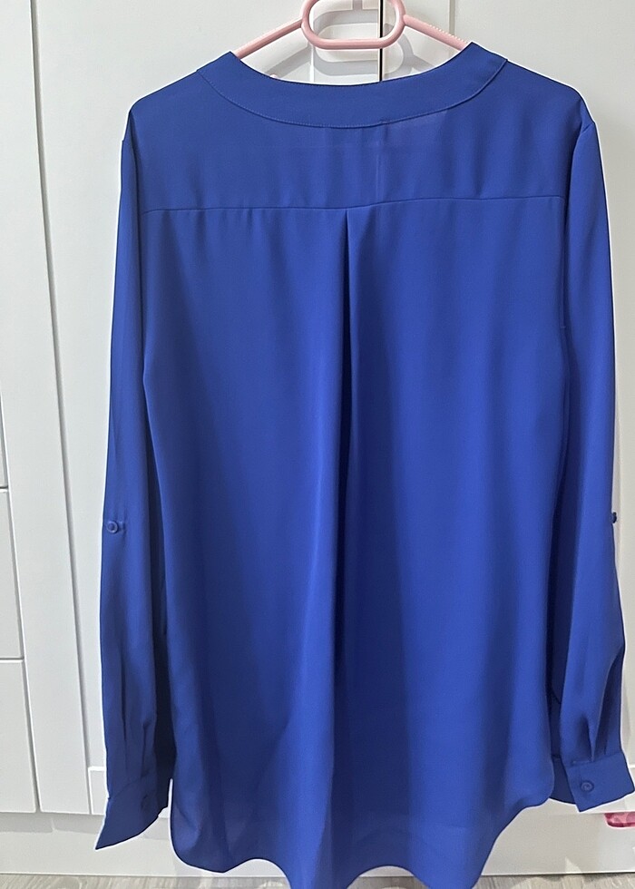 Saks mavisi bluz - Görsel 3