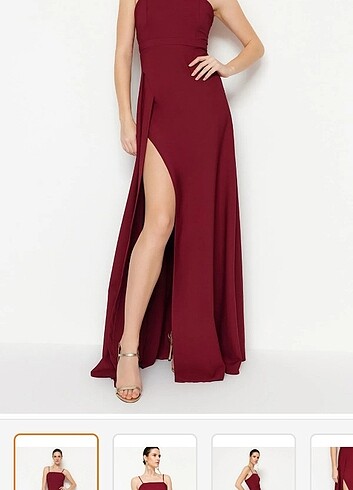 Bordo elbise