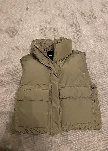 xs Beden mint yeşili Yakalı Fermuarlı Kadın Yelek