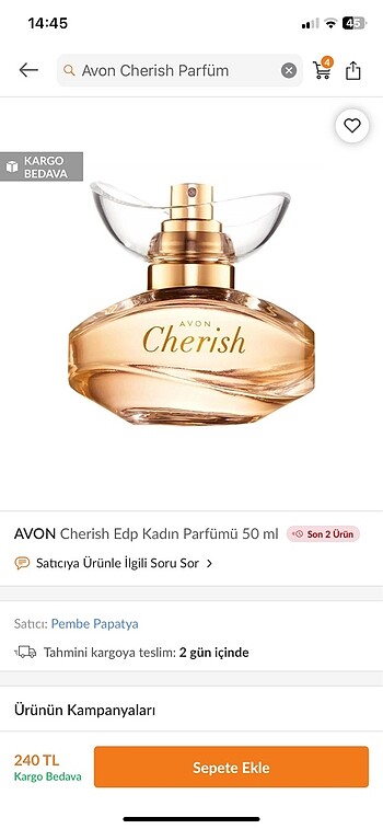 Cherish Parfüm