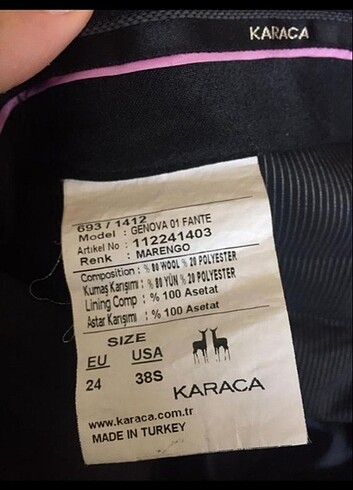 Karaca Erkek takım 