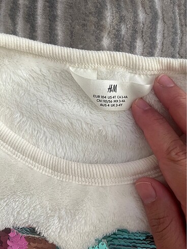 24-36 Ay Beden beyaz Renk Sweatshirt Polar