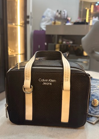 Calvin Klein Jeans Siyah Krem Canta