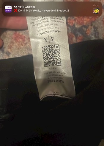 Orijinal AX erkek eşofman altı - Görsel 2