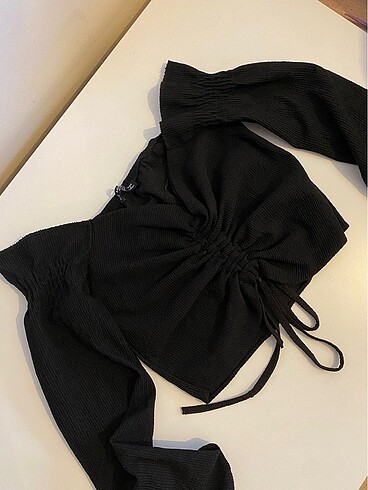 Diğer Siyah crop bluz