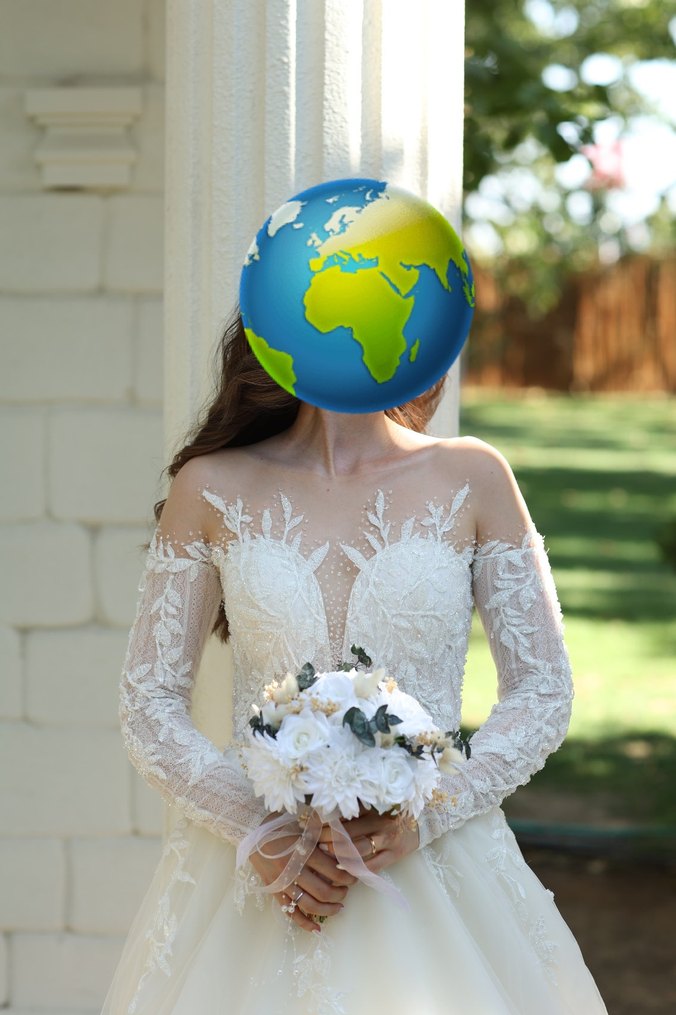 38 beden helenistik model Uzun Kollu Straplez A Kesim Gelinlik - Görsel 4