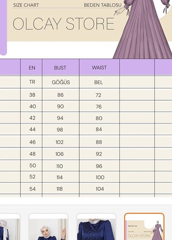 Uzun Kollu Lacivert İşlemeli Abiye Elbise - Görsel 6