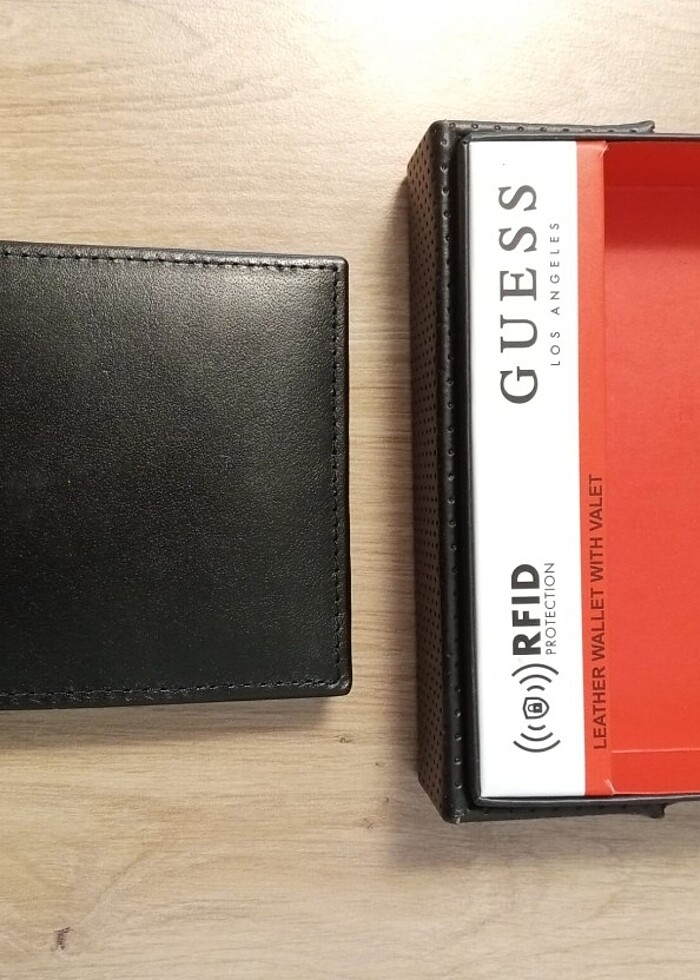 Guess orijinal hakiki deri erkek cüzdanı siyah - Görsel 2