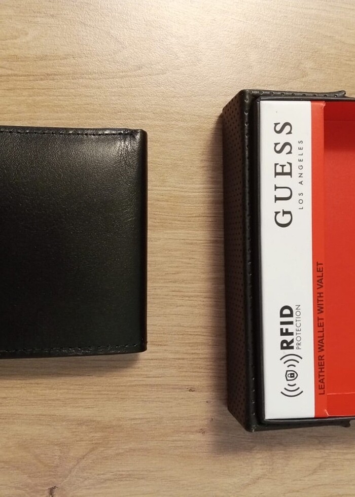 Guess orijinal hakiki deri erkek cüzdanı siyah - Görsel 3