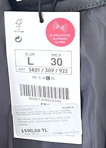 Gri suni deri şişme mont - Görsel 6