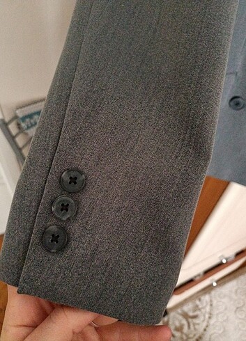 s Beden gri Renk Gri blazer ceket