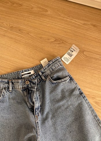 Trendyol & Milla Gri Loose Fit Midi Kadın Kot Pantolon