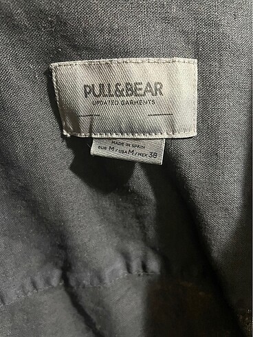 m Beden Pull&Bear Siyah Oversize Gömlek