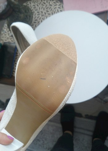 Beyaz Simli Stiletto Gelinlik Ayakkabısı - Görsel 4