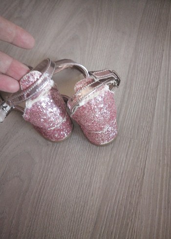 Kız çocuk topuklu simli ayakkabı #26no# - Görsel 2